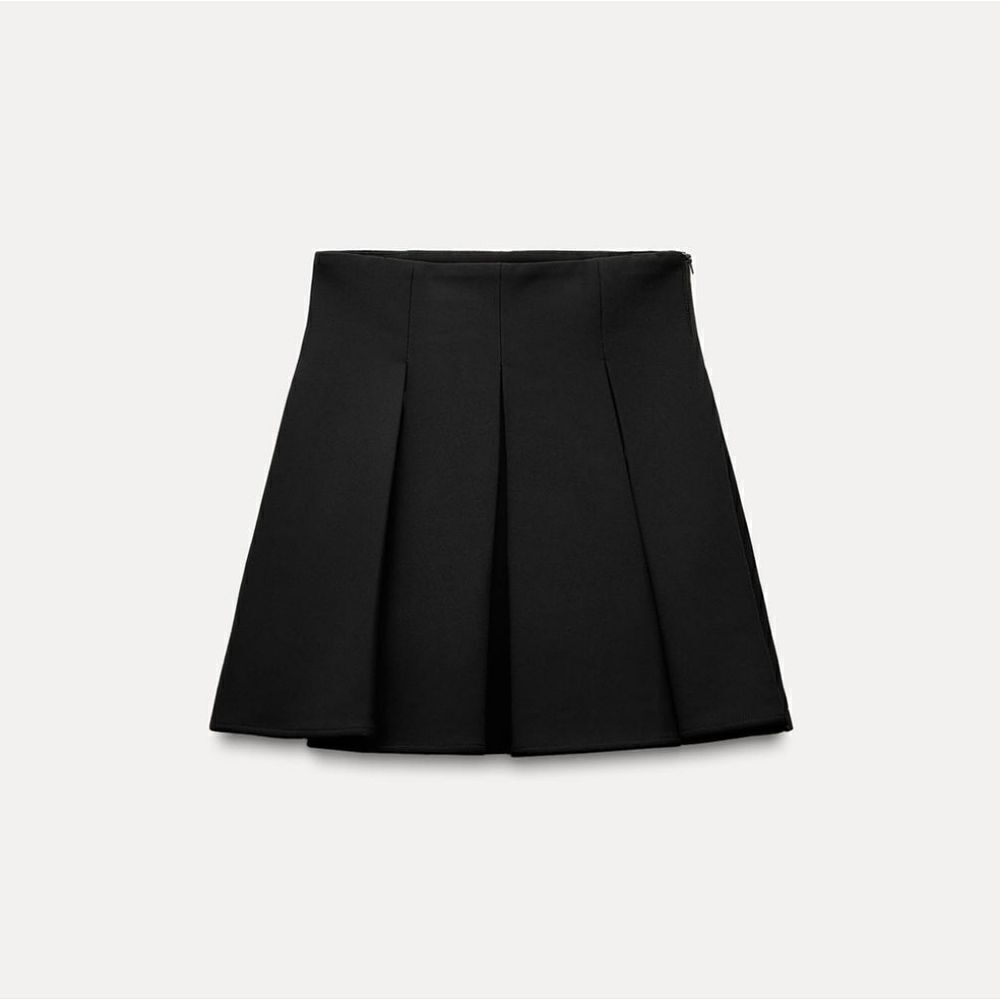 NWT Black ZARA MINI GODETS SKIRT - Picture 6 of 10